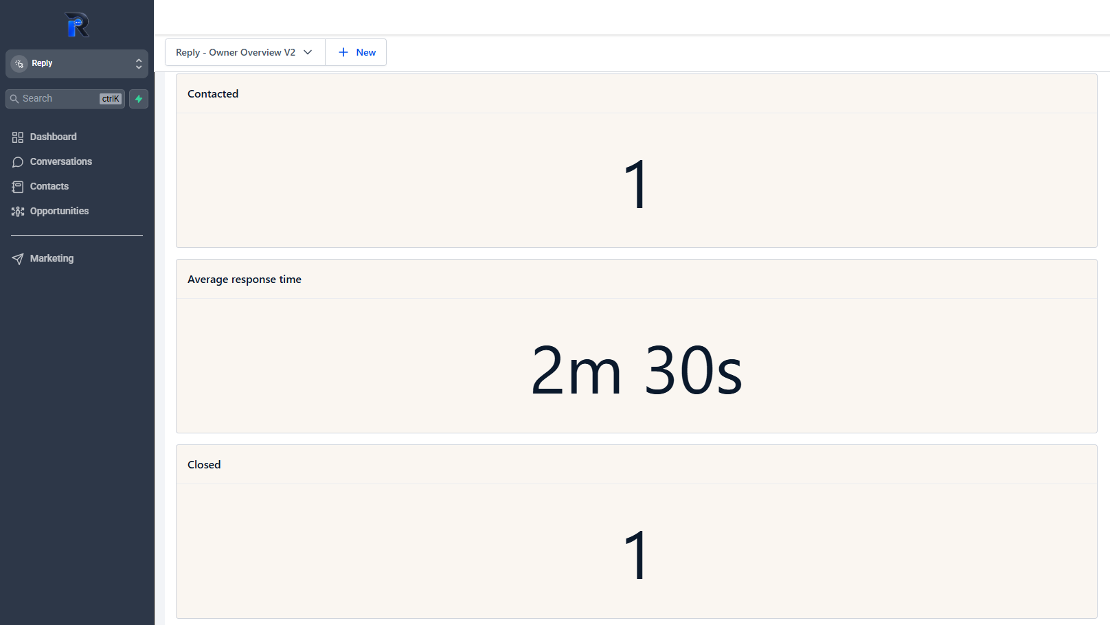 Reply Client Portal lead status